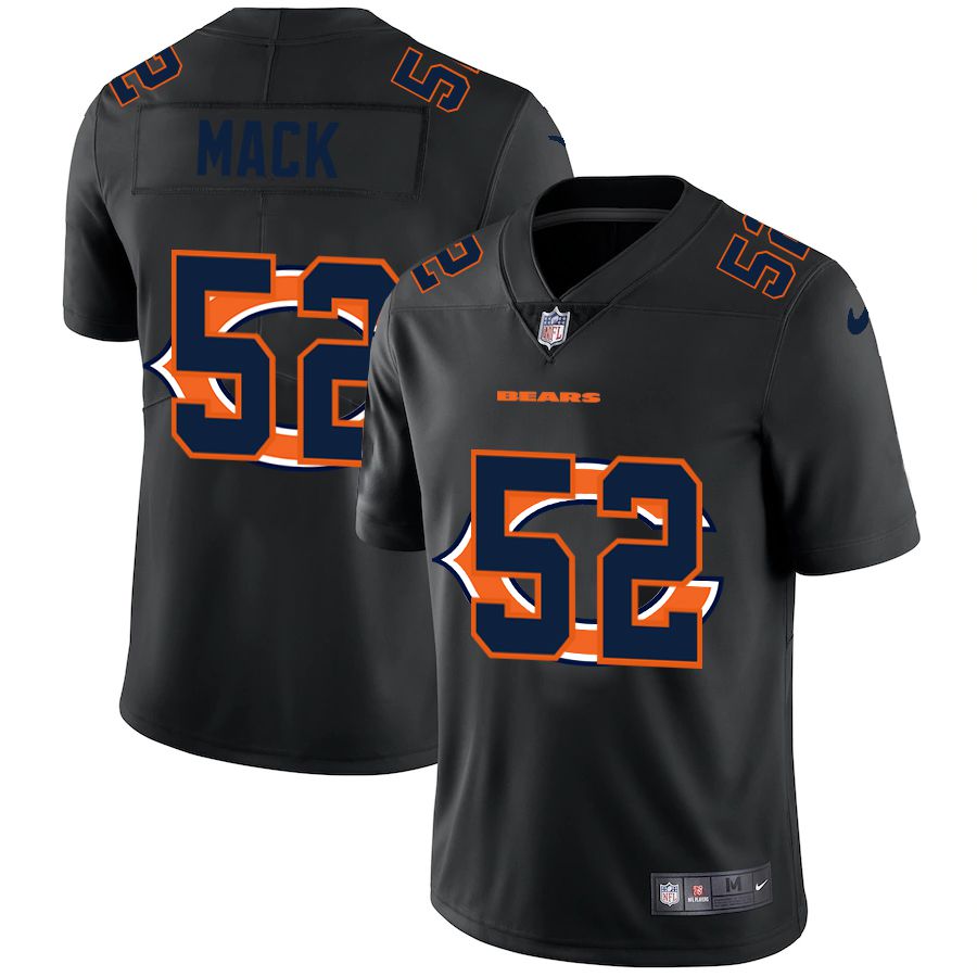 Men Chicago Bears #52 Mack Black shadow Nike NFL Jersey